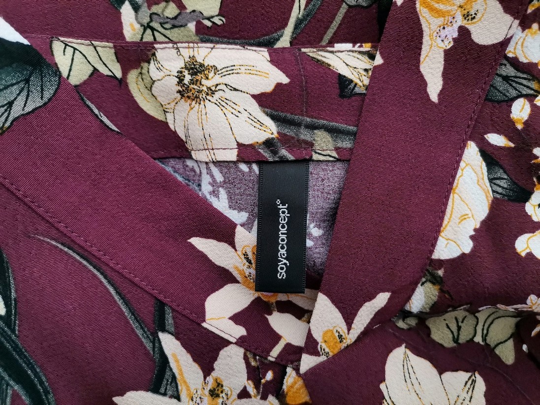 Soyaconcept Rozmiar S Kolor Purpurowy W serek Tunika Bluzka Bezrękawnik Materiał Wiskoza 100% Soyaconcept Rozmiar S Kolor Purpurowy W serek Tunika Bluzka Bezrękawnik Materiał Wiskoza 100%