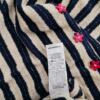 Kate Moss topshop Rozmiar 14 (42) Kolor Granatowy Pasy W serek Tunika Zapinana Bluzka Długi rękaw Materiał Bawełna