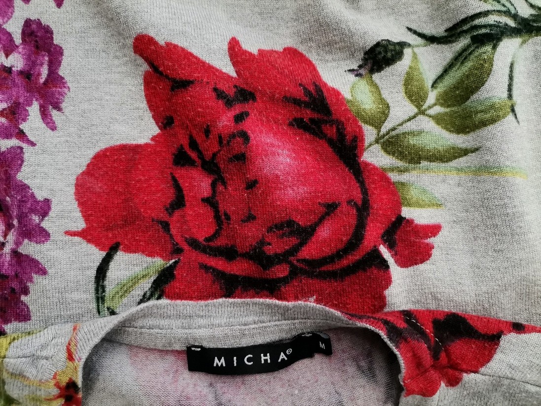 IMG_20211126_142239.jpg Micha Rozmiar M Kolor Szary Crew Neck Sweter Rękaw 3/4 Materiał Wiskoza Cienka dzianina