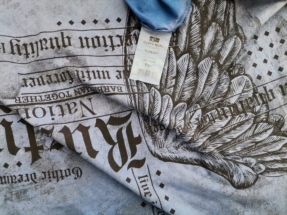 IMG_20211129_103821.jpg RUSTY NEAL Rozmiar 3XL Kolor Niebieski Męski T-Shirt Krótki rękaw Materiał Bawełna