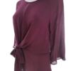 Vero moda Rozmiar S Kolor Purpurowy Crew Neck Bluzka Rękaw 3/4