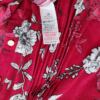 BONMARCHE Rozmiar 18 (46) Kolor Czerwony Split Crew Neck Sukienka Koszulowa Rękaw 3/4 Krótka Materiał Wiskoza