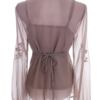 River island Rozmiar 8 (34) Kolor Szary W serek Bluzka Długi rękaw