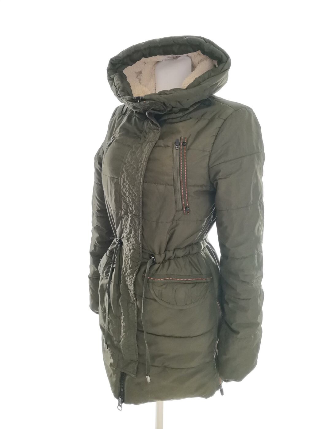 IMG_20211129_142805.jpg Vero moda Rozmiar XS Kolor Zielony Płaszcz Długi rękaw