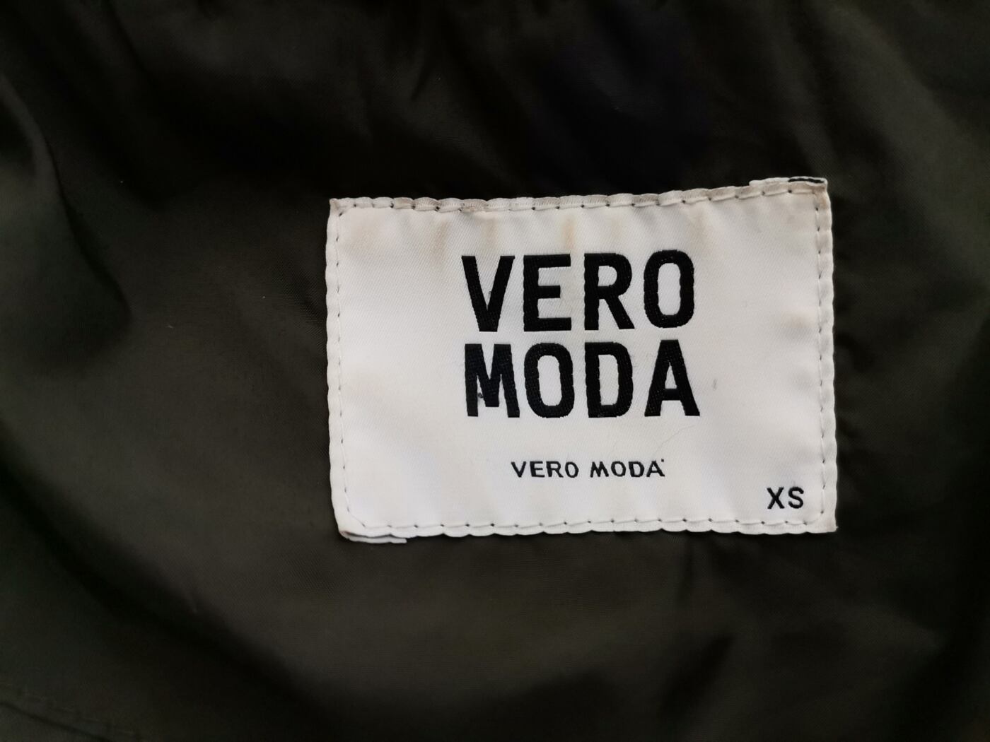 IMG_20211129_142833.jpg Vero moda Rozmiar XS Kolor Zielony Płaszcz Długi rękaw