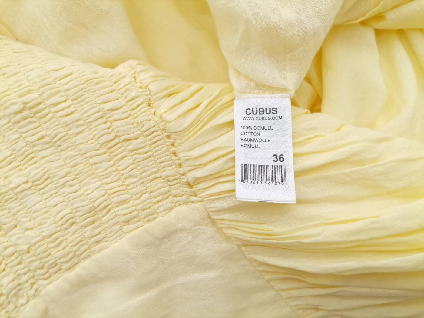 CUBUS Rozmiar 40 Kolor Żółty Odkryte Ramiona Sukienka Mini Bezrękawnik Krótka Materiał Bawełna 100% CUBUS Rozmiar 40 Kolor Żółty Odkryte Ramiona Sukienka Mini Bezrękawnik Krótka Materiał Bawełna 100%