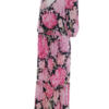 H&m Rozmiar XS Kolor Czarny W serek Sukienka Maxi Rękaw 3/4 Długa Materiał Wiskoza 100%