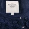 ABERCROMBIE & FITCH Rozmiar L Kolor Granatowy W serek Kardigan Zapinany Rękaw 3/4 Materiał Bawełna Cienka dzianina