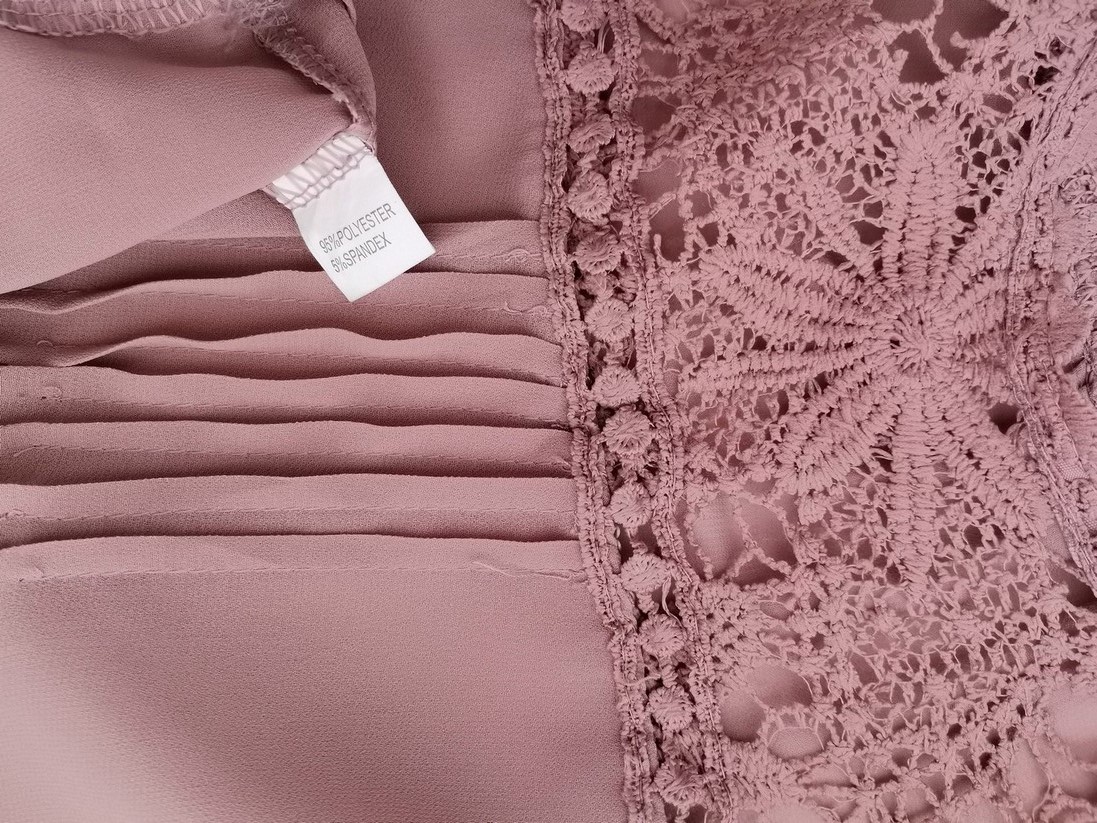 Vintage Rozmiar M Kolor Brązowy Okrągły dekolt Bluzka Długi rękaw