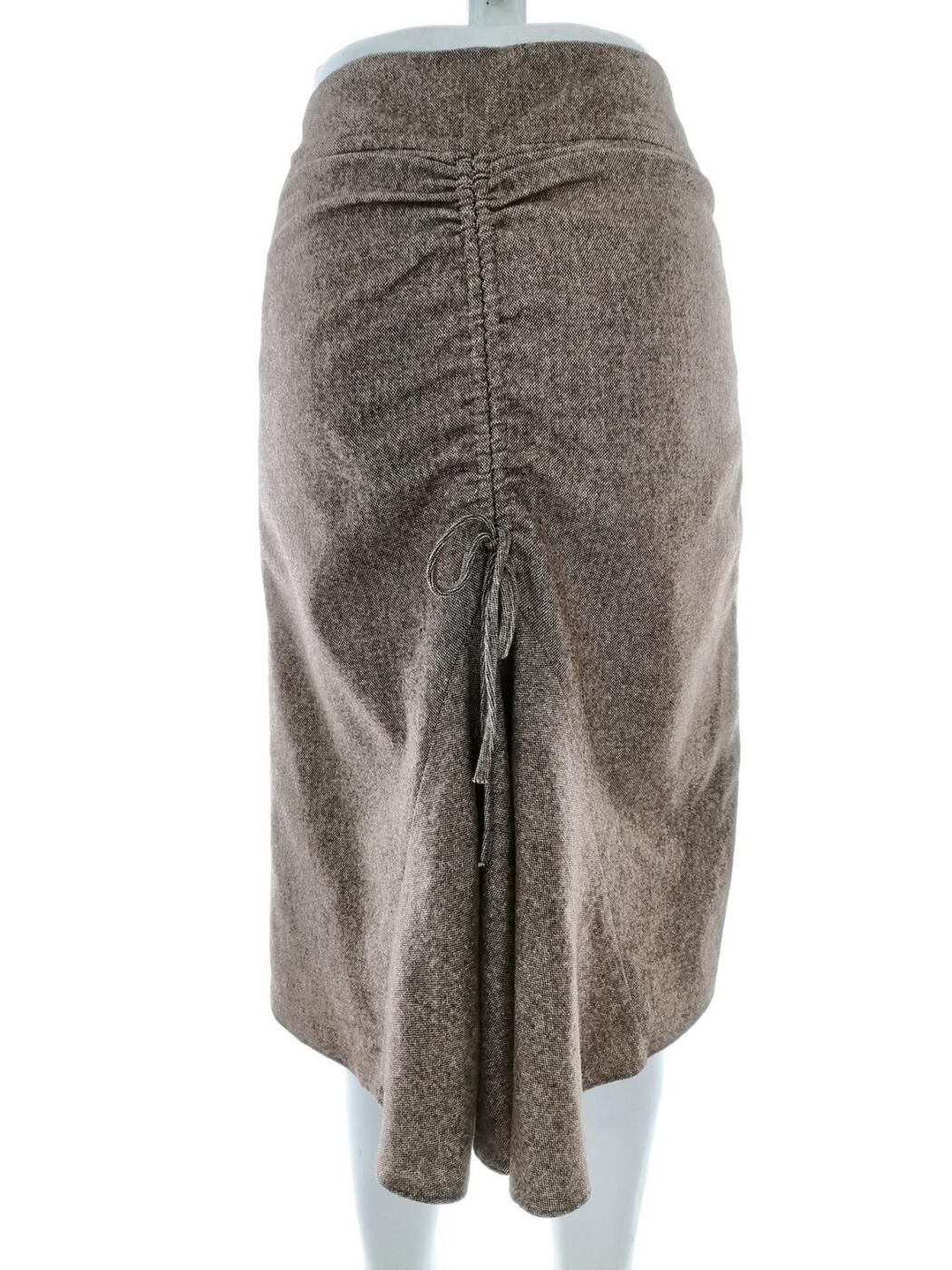 River island Rozmiar 14 (40) Kolor Brązowy Spódnica Prosta i Ołówkowa Midi Materiał Akryl