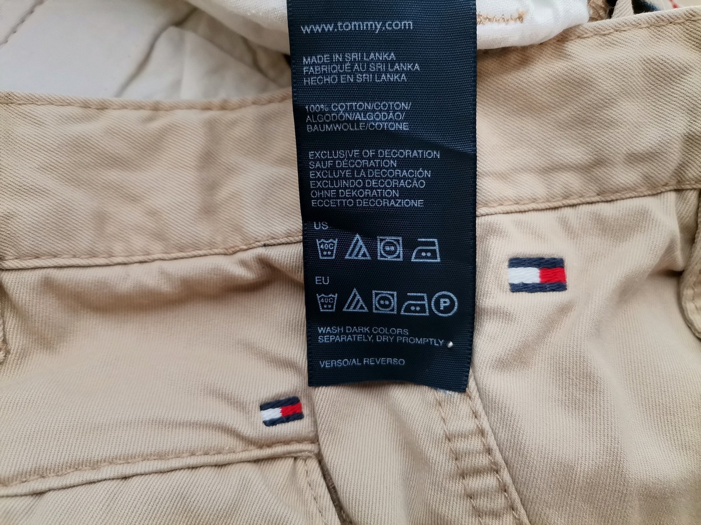IMG_20211201_134743.jpg Tommy hilfiger Rozmiar 14 (36) Kolor Beżowy Spodnie Eleganckie Materiał Bawełna 100%