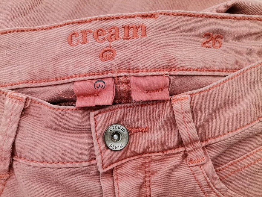 IMG_20211201_134919.jpg Cream Rozmiar 26 Kolor Różowy Spodnie Jeansy Materiał Bawełna