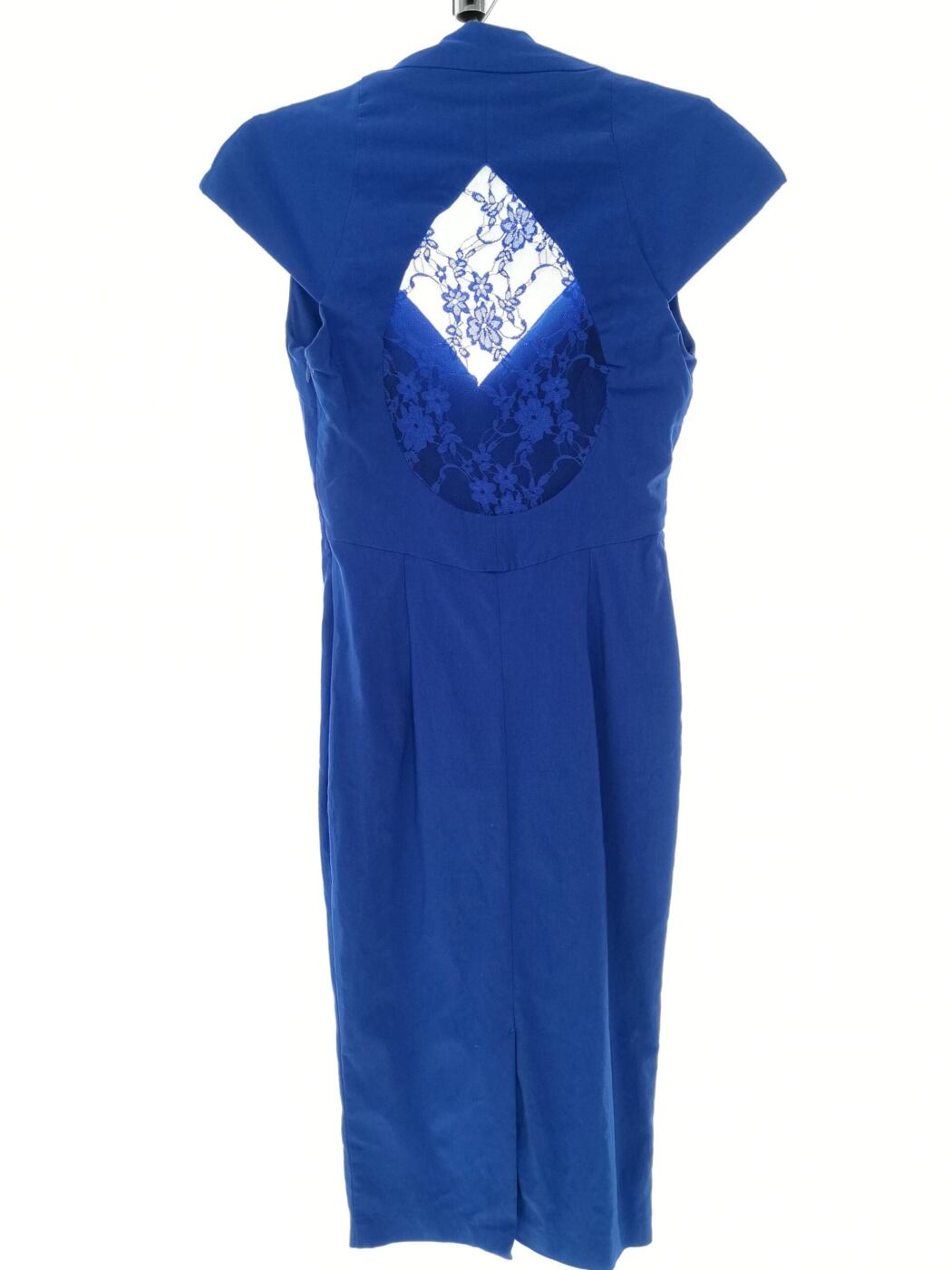 ASOS Rozmiar 10 (38) 36 Kolor Niebieski W serek Sukienka Ołówkowa Krótki rękaw Midi Materiał Wiskoza ASOS Rozmiar 10 (38) 36 Kolor Niebieski W serek Sukienka Ołówkowa Krótki rękaw Midi Materiał Wiskoza