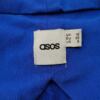 ASOS Rozmiar 10 (38) 36 Kolor Niebieski W serek Sukienka Ołówkowa Krótki rękaw Midi Materiał Wiskoza