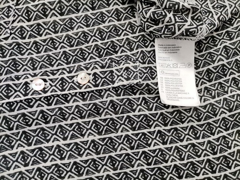 IMG_20211202_105123.jpg H&m Rozmiar 40 Kolor Szary W serek Bluzka Popover Guziki Bezrękawnik