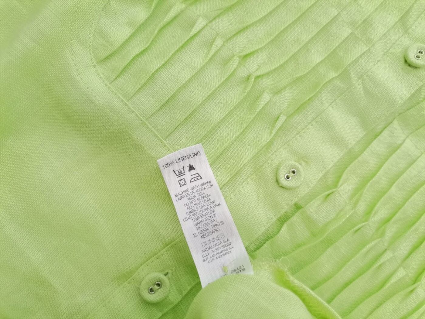 Dunnes Rozmiar 12 (40) Kolor Seledynowy Kołnierz Tunika Zapinana Bluzka Krótki rękaw Materiał Len 100% Dunnes Rozmiar 12 (40) Kolor Seledynowy Kołnierz Tunika Zapinana Bluzka Krótki rękaw Materiał Len 100%