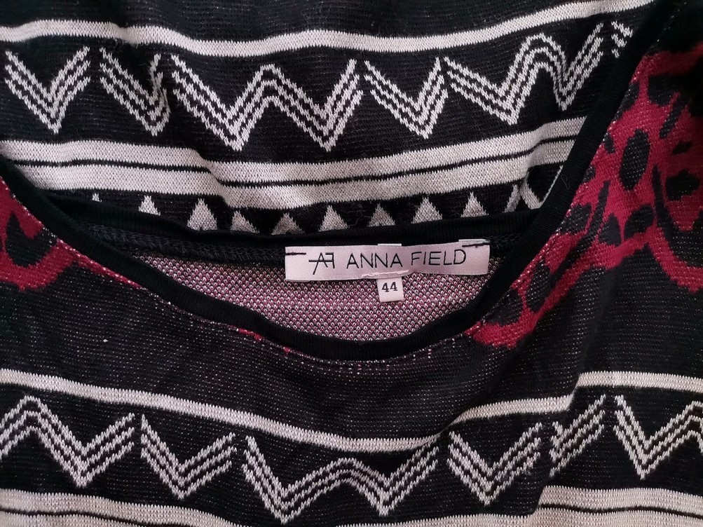 Anna Field Rozmiar 44 Kolor Czarny Okrągły dekolt Sukienka Sweterkowa Rękaw 3/4 Midi Materiał Wiskoza Anna Field Rozmiar 44 Kolor Czarny Okrągły dekolt Sukienka Sweterkowa Rękaw 3/4 Midi Materiał Wiskoza