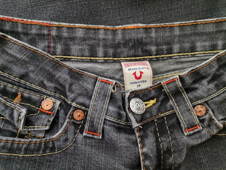 IMG_20211203_121135.jpg TRUE RELIGION Rozmiar 28 Kolor Szary Spodnie Jeansy Materiał Bawełna
