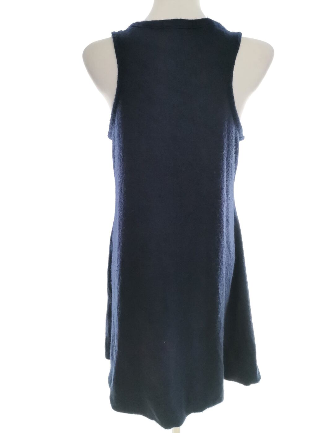 ANGEL EYE Rozmiar M/L Kolor Granatowy Okrągły dekolt Sukienka Sheath Bezrękawnik Do Kolan ANGEL EYE Rozmiar M/L Kolor Granatowy Okrągły dekolt Sukienka Sheath Bezrękawnik Do Kolan