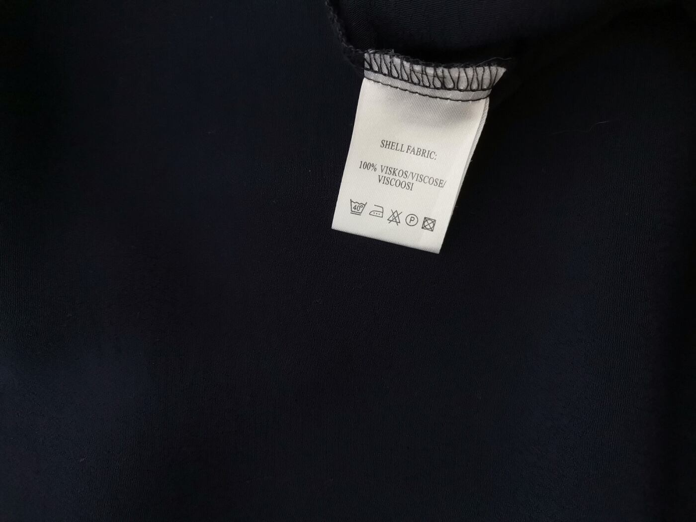 Flash Woman Rozmiar S Kolor Granatowy W serek Bluzka Krótki rękaw Materiał Wiskoza 100%