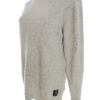 Rozmiar M Kolor Kremowy Crew Neck Tunika Bluzka Dzianina Długi rękaw Materiał Wiskoza