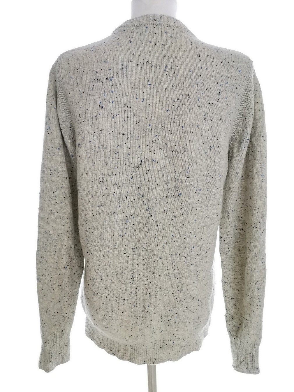 Rozmiar M Kolor Kremowy Crew Neck Tunika Bluzka Dzianina Długi rękaw Materiał Wiskoza Rozmiar M Kolor Kremowy Crew Neck Tunika Bluzka Dzianina Długi rękaw Materiał Wiskoza