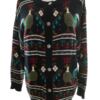 Contempo Casuals Rozmiar S Kolor Granatowy Okrągły dekolt Długi Zapinany Kardigan Długi rękaw Materiał Akryl 100% Gruba dzianina