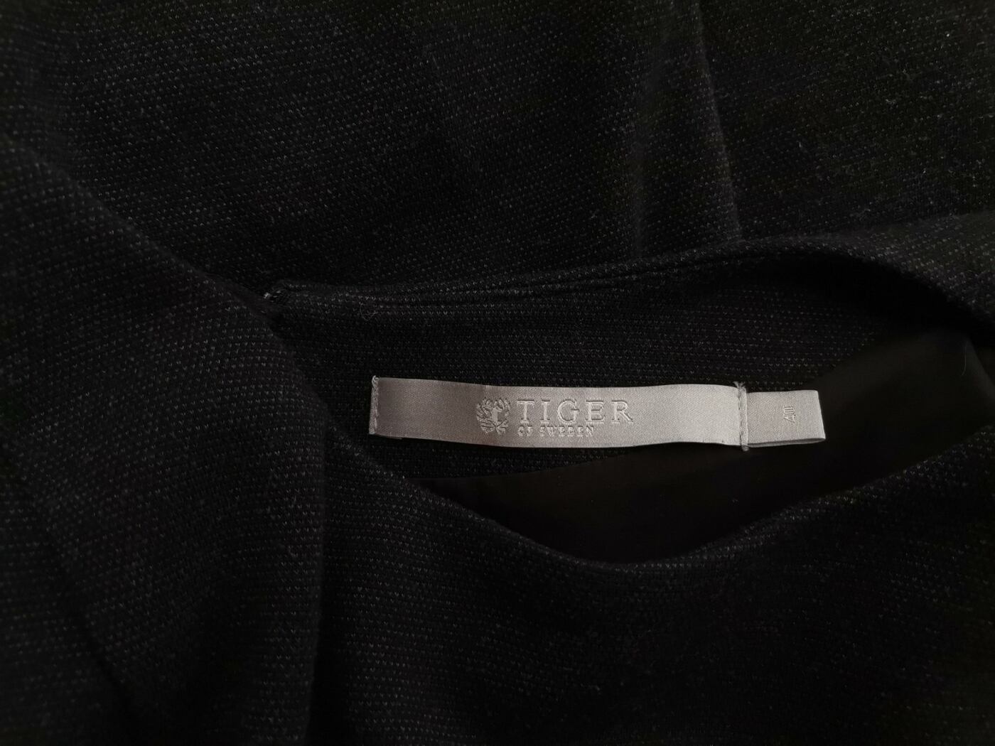 Tiger of Sweden Rozmiar 40 Kolor Czarny Okrągły dekolt Sukienka Sheath Rękaw 3/4 Midi Materiał Wiskoza Tiger of Sweden Rozmiar 40 Kolor Czarny Okrągły dekolt Sukienka Sheath Rękaw 3/4 Midi Materiał Wiskoza