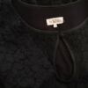 BY TI MO Rozmiar XS Kolor Czarny Keyhole Crew Neck Sukienka A-Line Krótki rękaw Do Kolan Materiał Bawełna