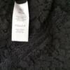 BY TI MO Rozmiar XS Kolor Czarny Keyhole Crew Neck Sukienka A-Line Krótki rękaw Do Kolan Materiał Bawełna