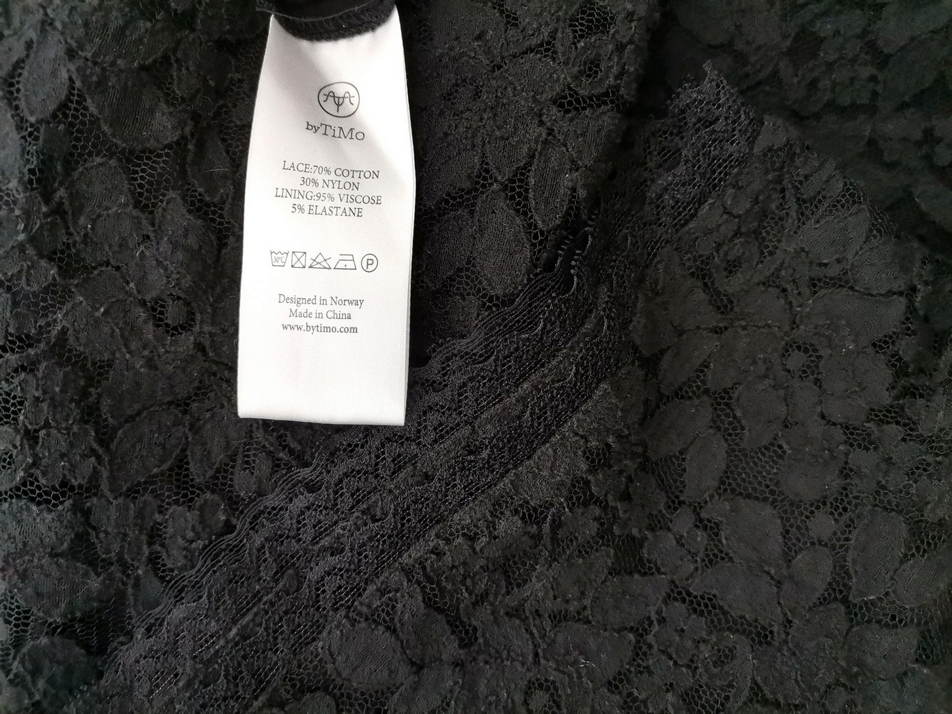 BY TI MO Rozmiar XS Kolor Czarny Keyhole Crew Neck Sukienka A-Line Krótki rękaw Do Kolan Materiał Bawełna