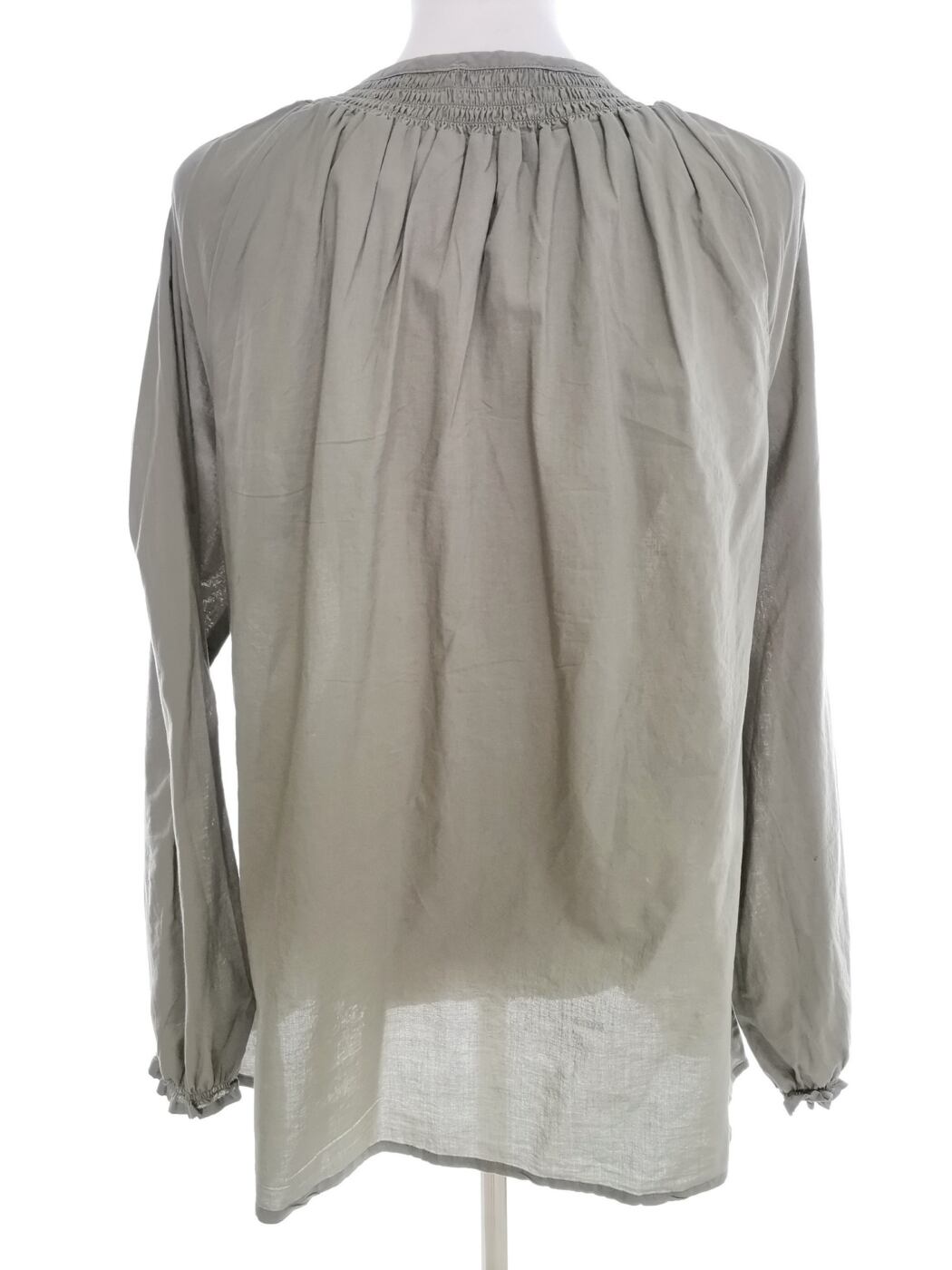 Ofelia Rozmiar XL Kolor Szary Split Crew Neck Tunika Bluzka Długi rękaw Materiał Bawełna 100% Ofelia Rozmiar XL Kolor Szary Split Crew Neck Tunika Bluzka Długi rękaw Materiał Bawełna 100%