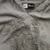 Ofelia Rozmiar XL Kolor Szary Split Crew Neck Tunika Bluzka Długi rękaw Materiał Bawełna 100%