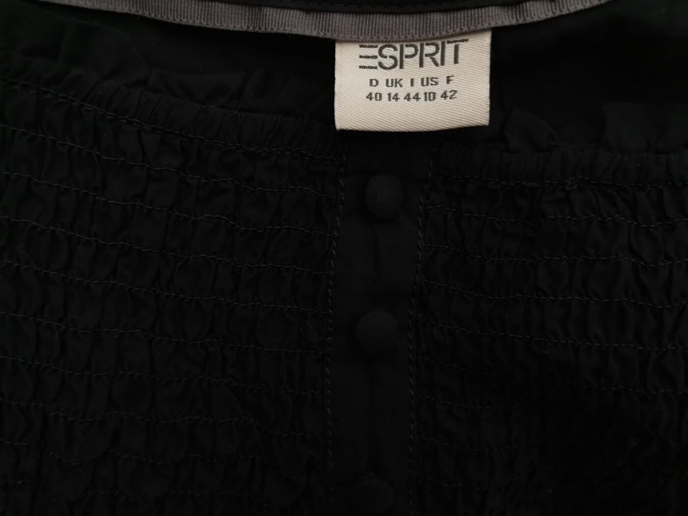 Esprit Rozmiar 40 Kolor Czarny Kwadratowy dekolt Tunika Popover Bluzka Krótki rękaw Materiał Bawełna 100% Esprit Rozmiar 40 Kolor Czarny Kwadratowy dekolt Tunika Popover Bluzka Krótki rękaw Materiał Bawełna 100%