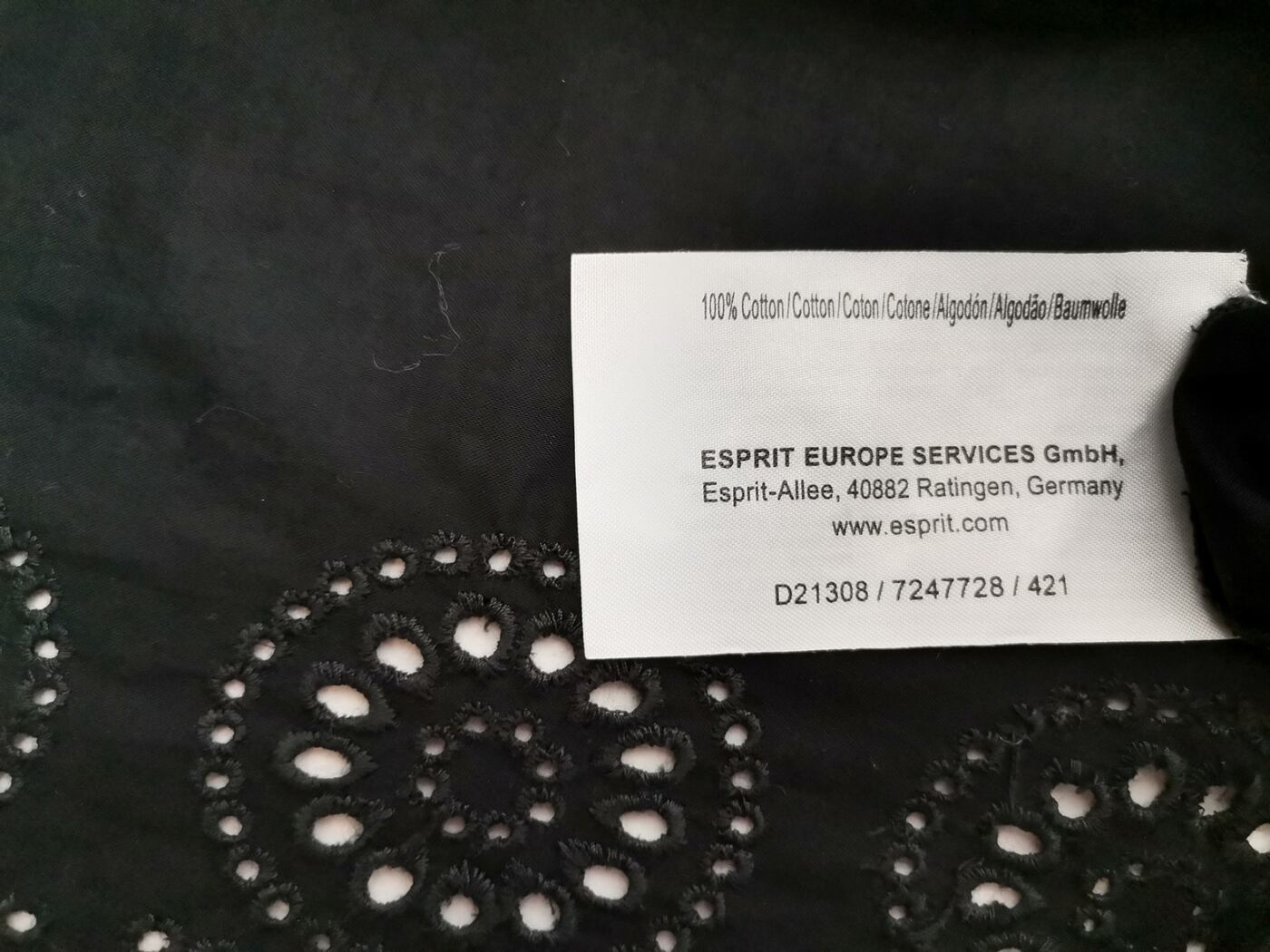 Esprit Rozmiar 40 Kolor Czarny Kwadratowy dekolt Tunika Popover Bluzka Krótki rękaw Materiał Bawełna 100% Esprit Rozmiar 40 Kolor Czarny Kwadratowy dekolt Tunika Popover Bluzka Krótki rękaw Materiał Bawełna 100%