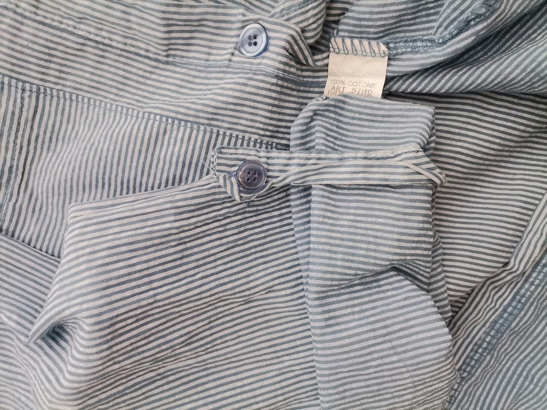 COPENHAGEN LUXE Rozmiar 1 (36) Kolor Niebieski Pasy Kołnierz Sukienka Mini Rękaw 3/4 Krótka Materiał Bawełna 100% COPENHAGEN LUXE Rozmiar 1 (36) Kolor Niebieski Pasy Kołnierz Sukienka Mini Rękaw 3/4 Krótka Materiał Bawełna 100%
