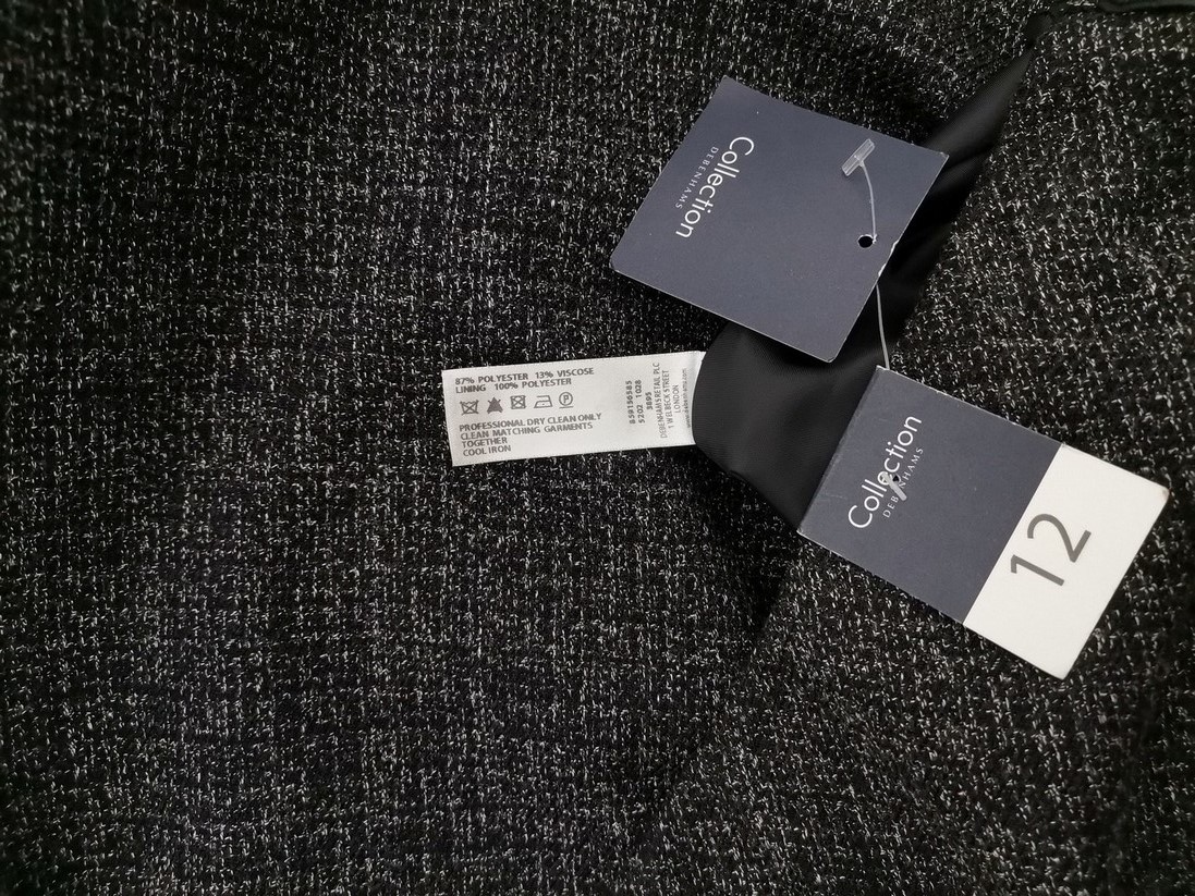 DEBENHAMS Rozmiar 12 (40) Kolor Szary Spódnica Maxi Długa