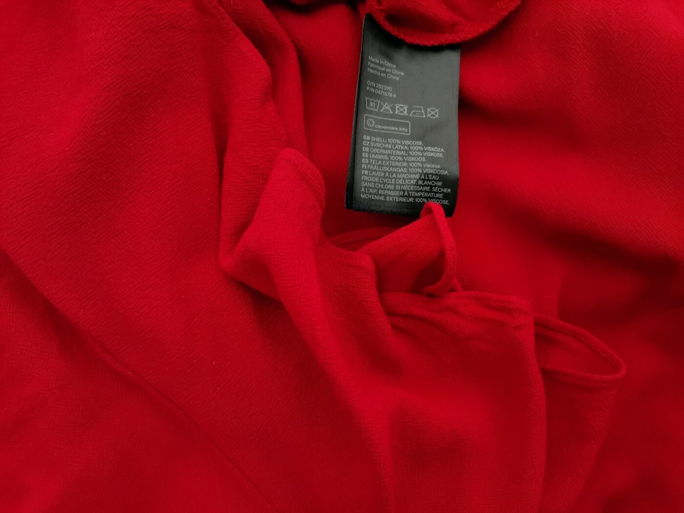 H&m Rozmiar 42 Kolor Czerwony Okrągły dekolt Sukienka Prostokątna Długi rękaw Do Kolan Materiał Wiskoza 100% H&m Rozmiar 42 Kolor Czerwony Okrągły dekolt Sukienka Prostokątna Długi rękaw Do Kolan Materiał Wiskoza 100%