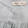 Vintage 157 Rozmiar S Kolor Niebieski Kwadratowy dekolt Bluzka Popover Guziki Rękaw 3/4 Materiał Bawełna 100%