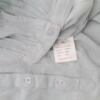 Vintage 157 Rozmiar S Kolor Niebieski Kwadratowy dekolt Bluzka Popover Guziki Rękaw 3/4 Materiał Bawełna 100%