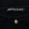 WOOLOVERS Rozmiar 48/50 Kolor Granatowy Okrągły dekolt Kardigan Zapinany Długi rękaw Materiał Wełna Merino Cienka dzianina