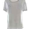 Maison scotch Rozmiar 2 (38) Kolor Szary Okrągły dekolt T-Shirt Krótki rękaw Materiał Lyocell