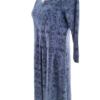 Gudrun Sjödén Rozmiar S Kolor Niebieski Split Crew Neck Sukienka Sweterkowa Rękaw 3/4 Do Kolan Materiał Modal