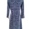 Gudrun Sjödén Rozmiar S Kolor Niebieski Split Crew Neck Sukienka Sweterkowa Rękaw 3/4 Do Kolan Materiał Modal