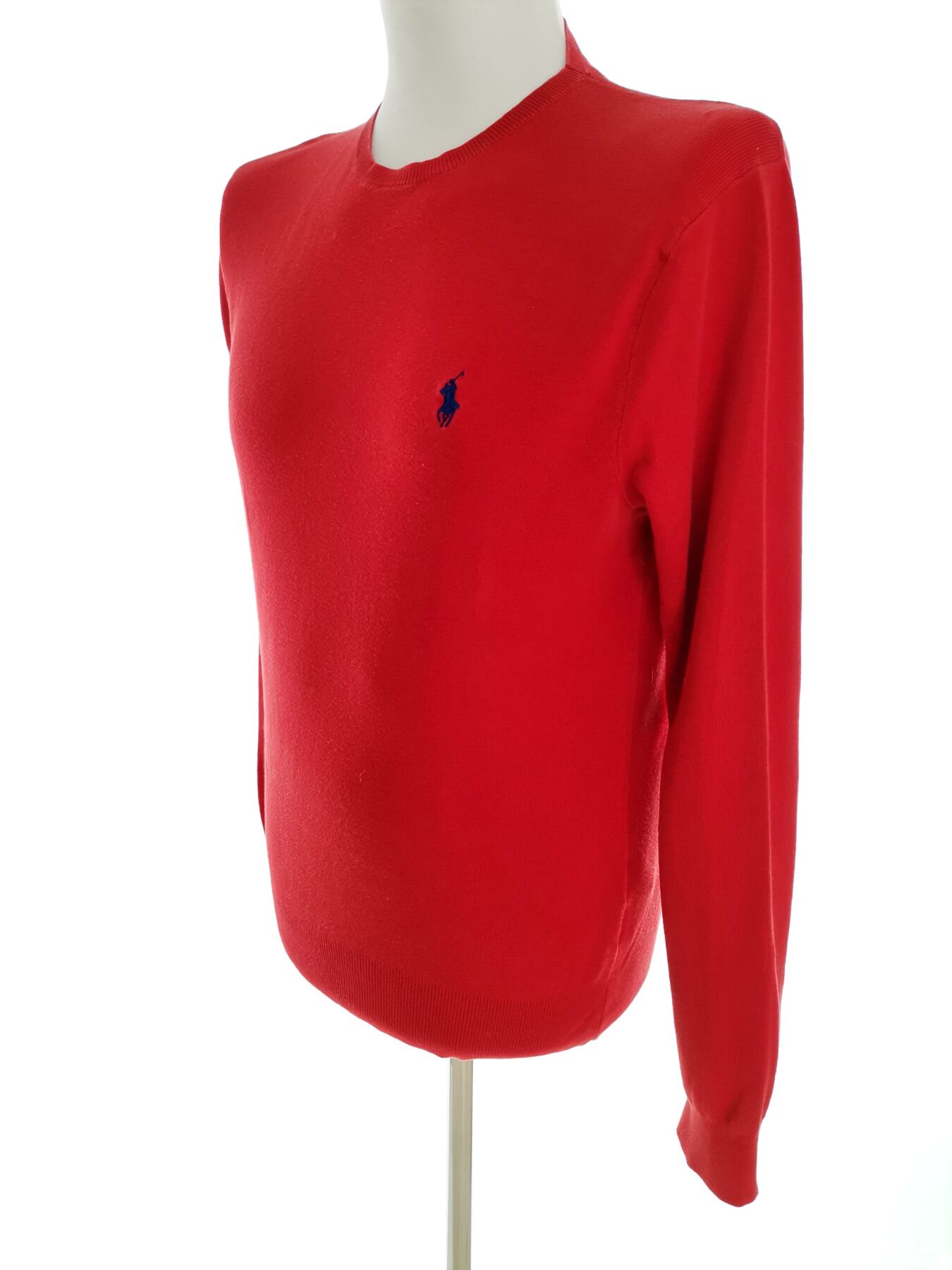 IMG_20211230_110728.jpg Polo Ralph Lauren Rozmiar M Kolor Czerwony Męski Sweter Długi rękaw Materiał Bawełna 100%