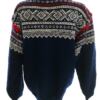 Vintage Rozmiar 42/44 Kolor Granatowy Pół golf Sweter Długi rękaw Cienka dzianina
