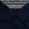 Vintage Rozmiar 42/44 Kolor Granatowy Pół golf Sweter Długi rękaw Cienka dzianina