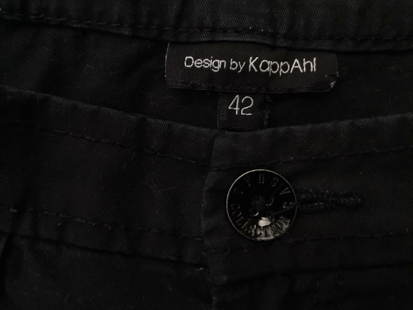 Design by KAPPAhl Rozmiar 42 Kolor Czarny Szorty Materiał Bawełna 100%