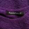 Naturally Rozmiar ONE SIZE (38/40) Kolor Fioletowy Okrągły dekolt Sukienka Sweterkowa Bezrękawnik Midi Materiał Rayon