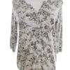 Soyaconcept Rozmiar S Kolor Kremowy Split Crew Neck Bluzka Rękaw 3/4 Materiał Modal